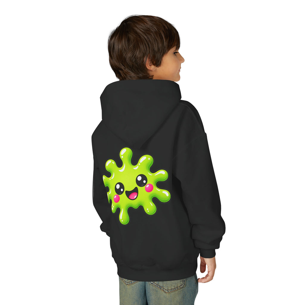Youth Hoodie — "Born to Squoosh" Cute Slime Graphic