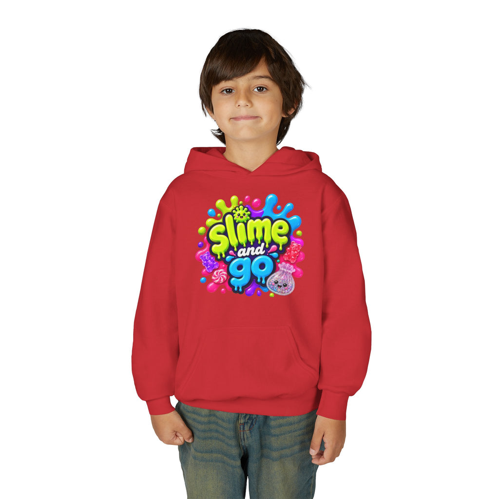 Youth Hoodie — Cute Slime & Spooky Squoosh Halloween Graphic Pullover