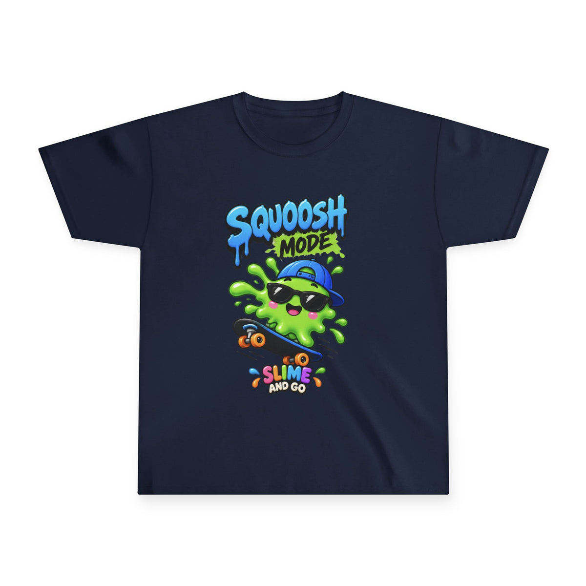 Youth Tee — 'Squoosh Mode' Slime Skate Graphic