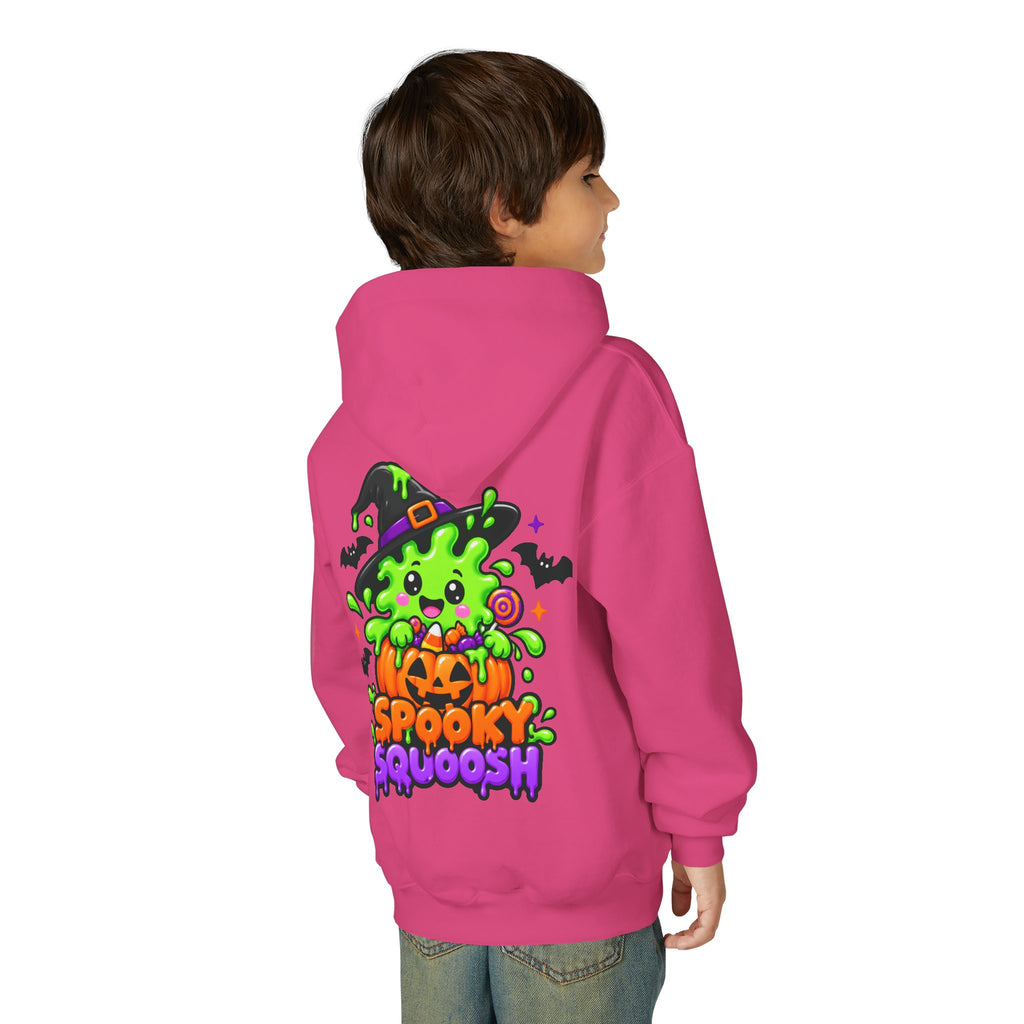 Youth Hoodie — Cute Slime & Spooky Squoosh Halloween Graphic Pullover