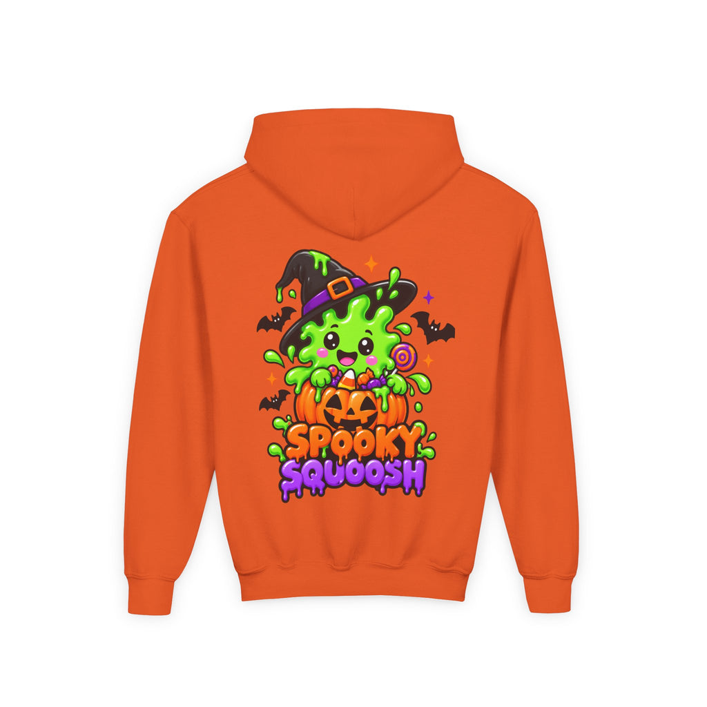 Youth Hoodie — Cute Slime & Spooky Squoosh Halloween Graphic Pullover