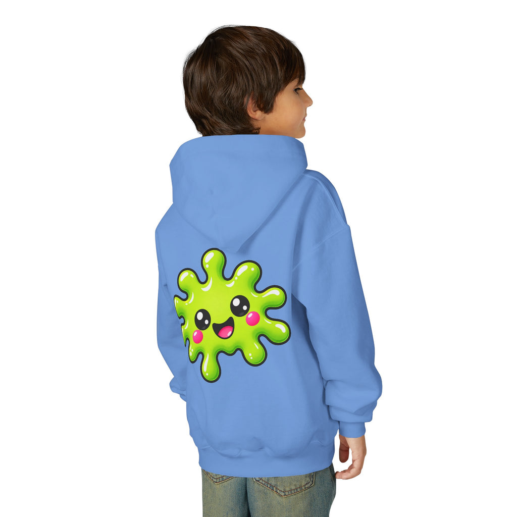 Youth Hoodie — "Born to Squoosh" Cute Slime Graphic