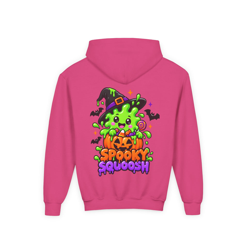 Youth Hoodie — Cute Slime & Spooky Squoosh Halloween Graphic Pullover
