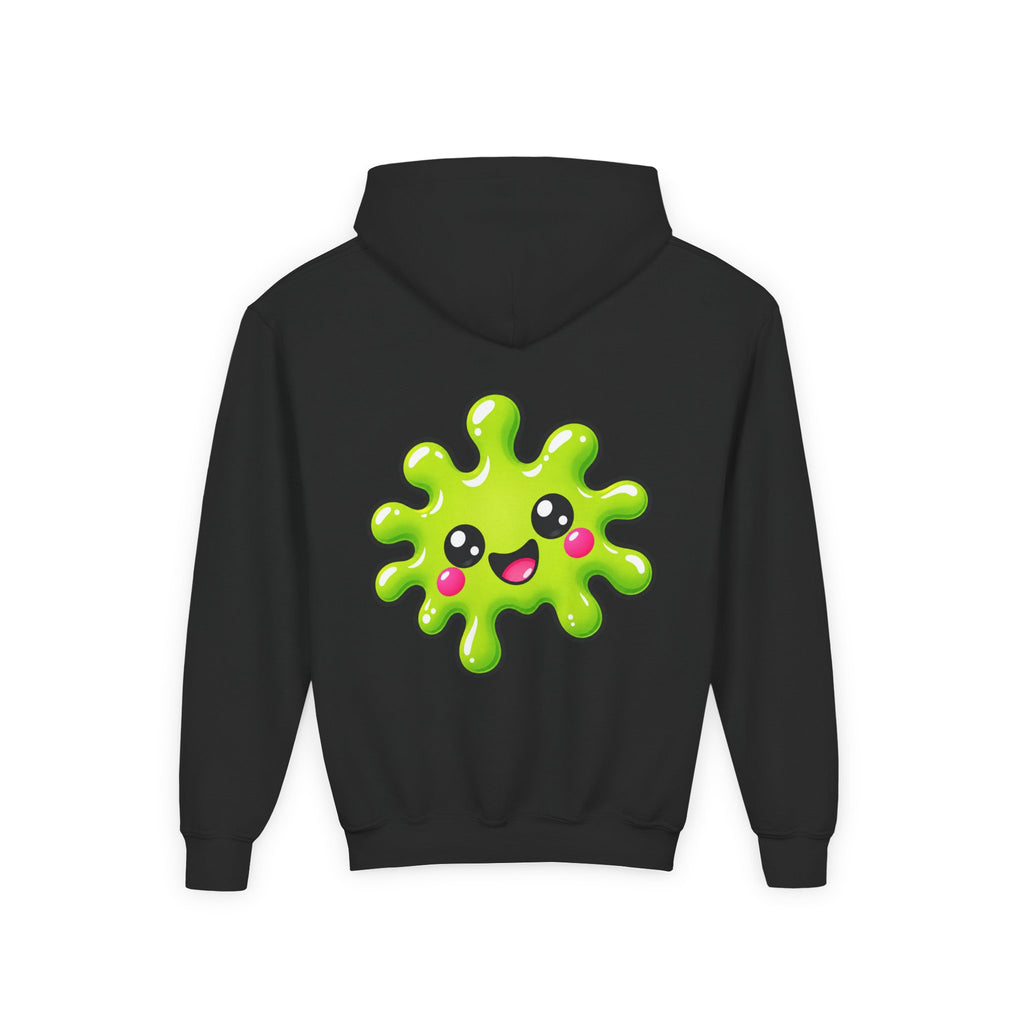 Youth Hoodie — "Born to Squoosh" Cute Slime Graphic