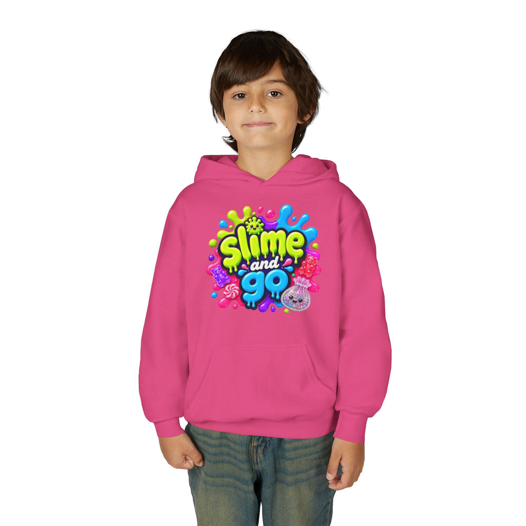 Youth Hoodie — Cute Slime & Spooky Squoosh Halloween Graphic Pullover
