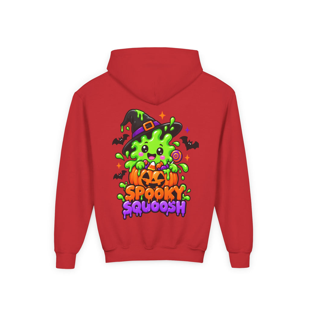 Youth Hoodie — Cute Slime & Spooky Squoosh Halloween Graphic Pullover