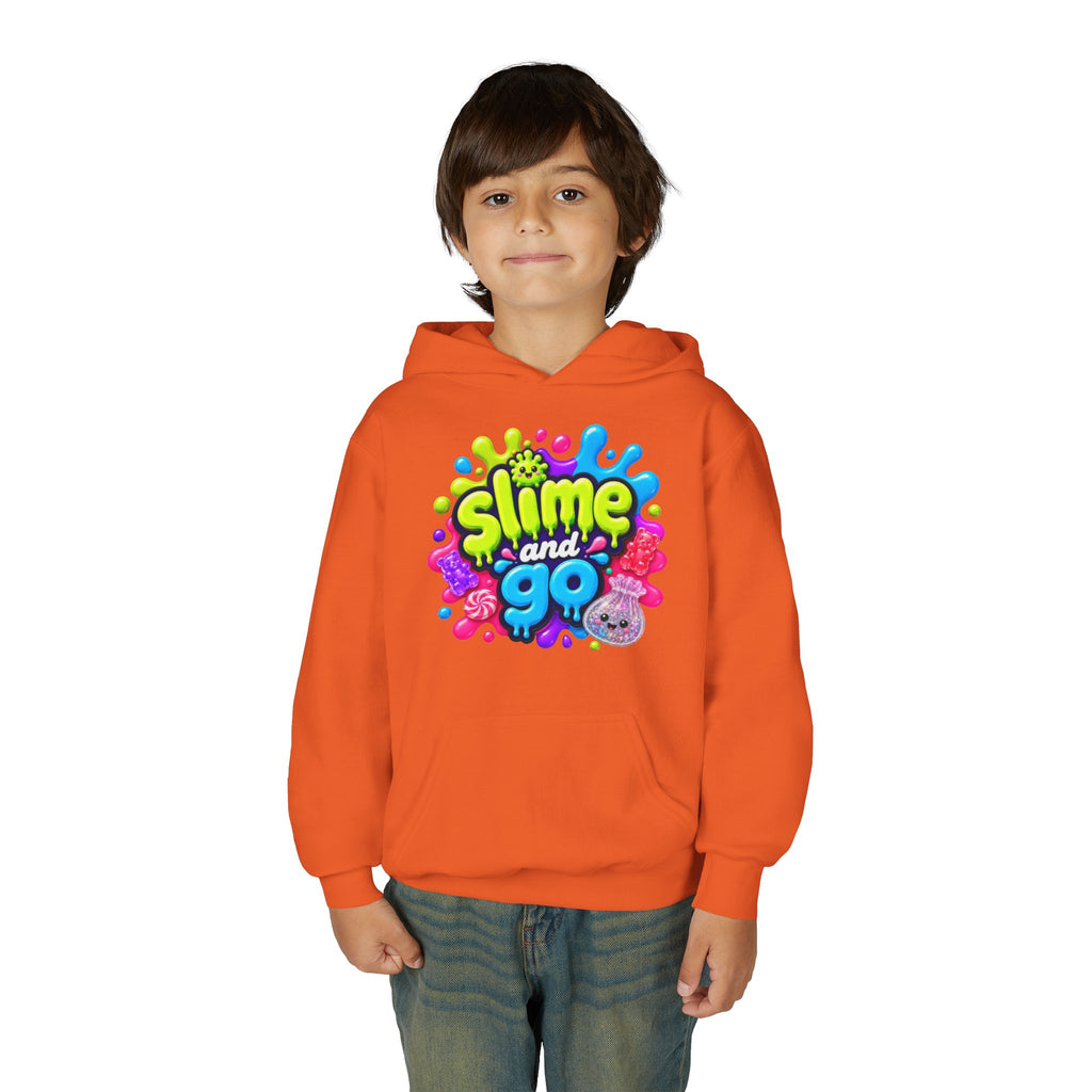 Youth Hoodie — Cute Slime & Spooky Squoosh Halloween Graphic Pullover