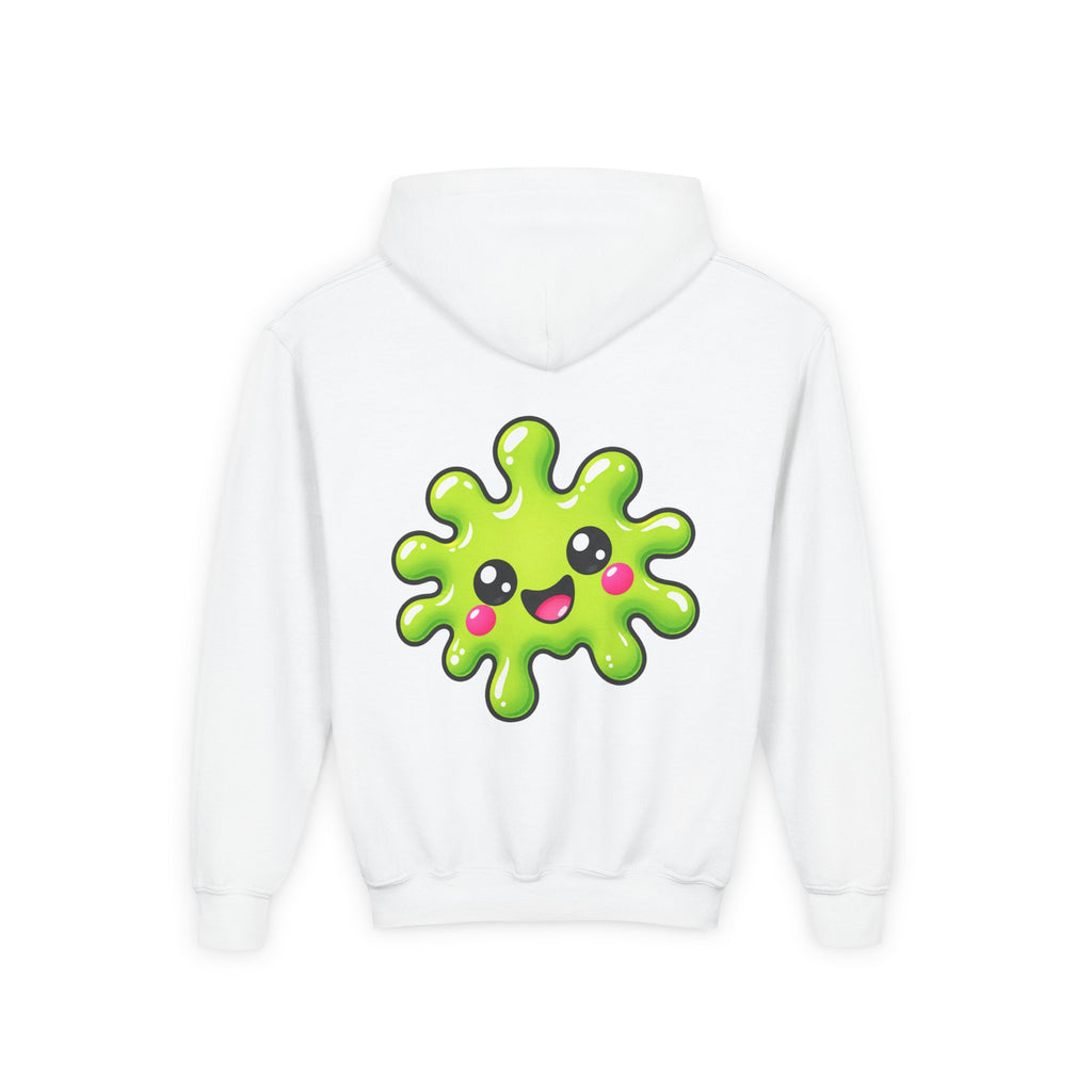 Youth Hoodie — "Born to Squoosh" Cute Slime Graphic