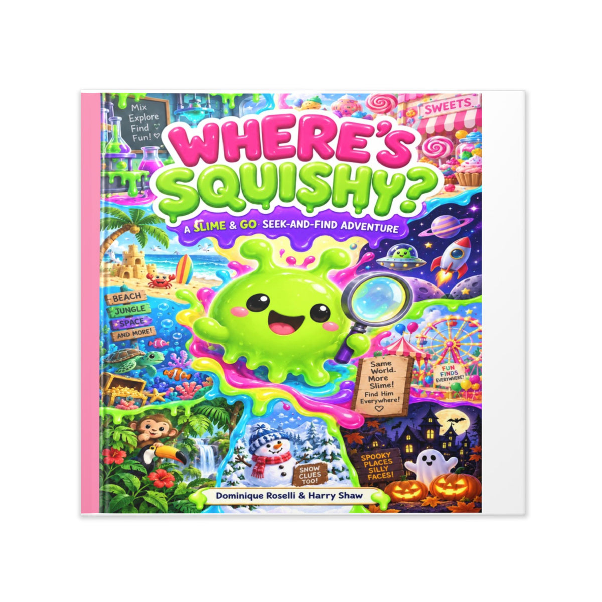 Where's Squishy? Hardcover Photo Book — Kids' Colorful Seek & Find Adventure