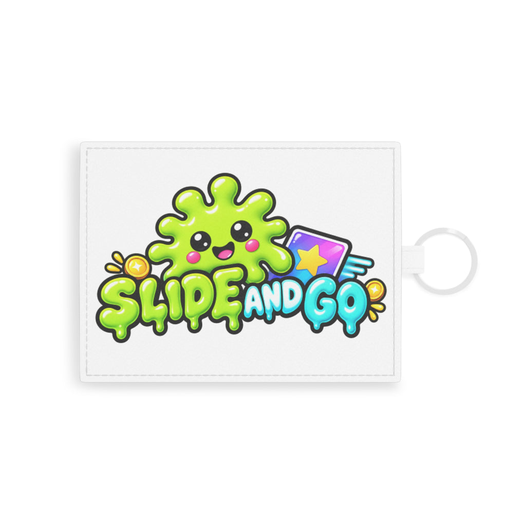 Saffiano Leather Card Holder — Cute 'Slide and Go' Kawaii Card Sleeve