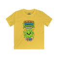 Kids Tee — "Create Explore Squoosh Repeat" Cute Slime Graphic
